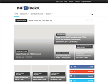 Tablet Screenshot of infipark.com